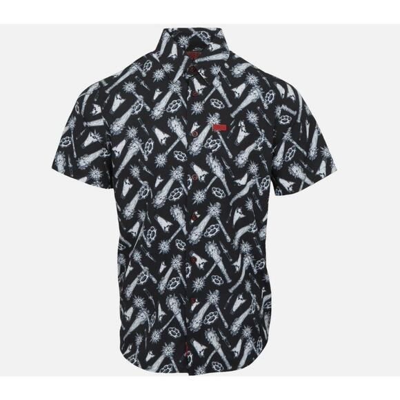 Dixxon Big Men's The Darkest Flannel Button Up Party Shirt Black & White Size 4X - Picture 1 of 8